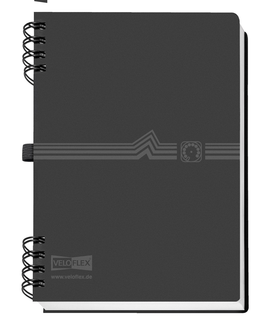 veloflex-veloform-telefonbuch-din-a5-spiralbindung-schwarz image 1