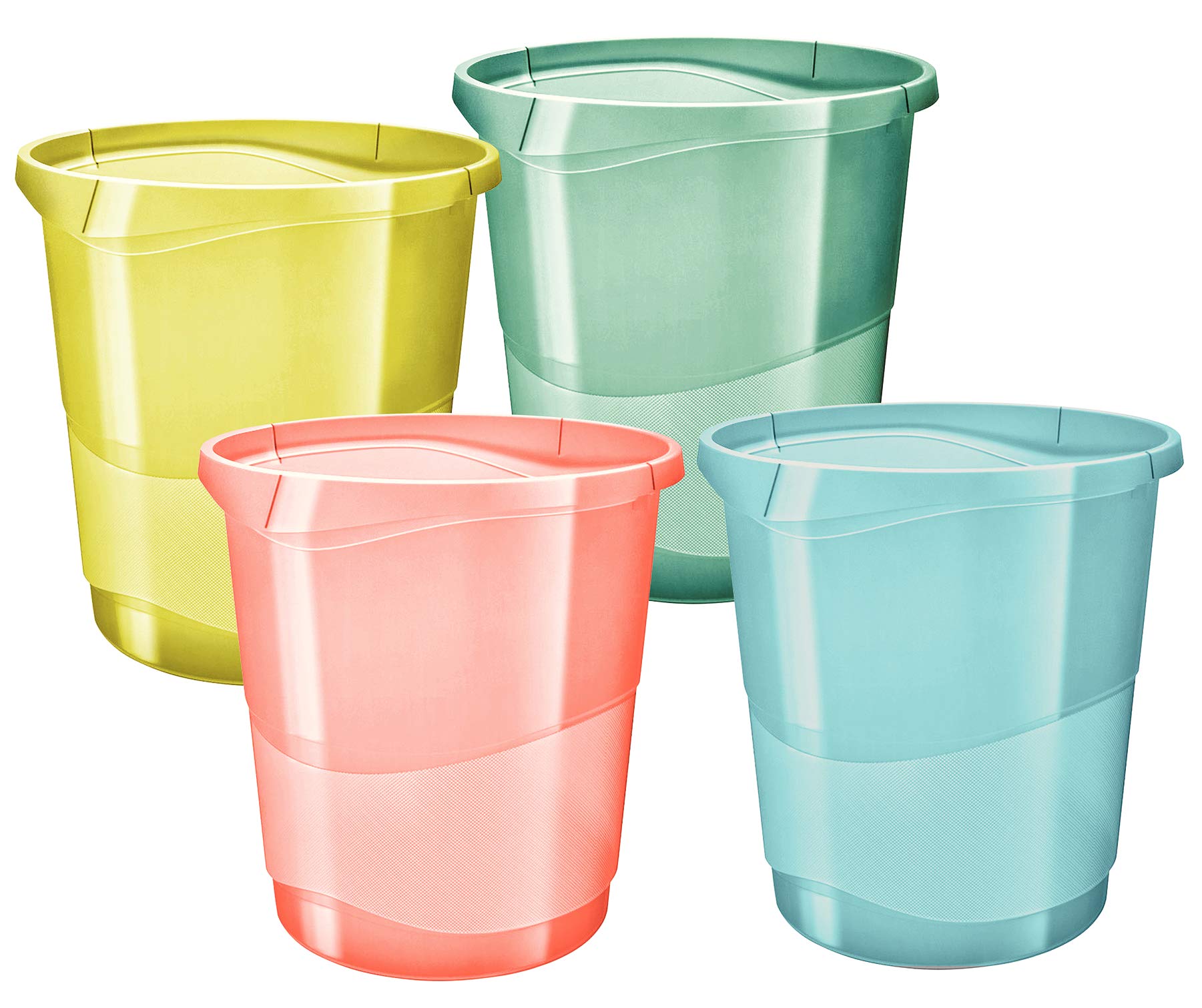 esselte-colour-ice-papierkorb-14-liter-pfirsich-gelb image 2