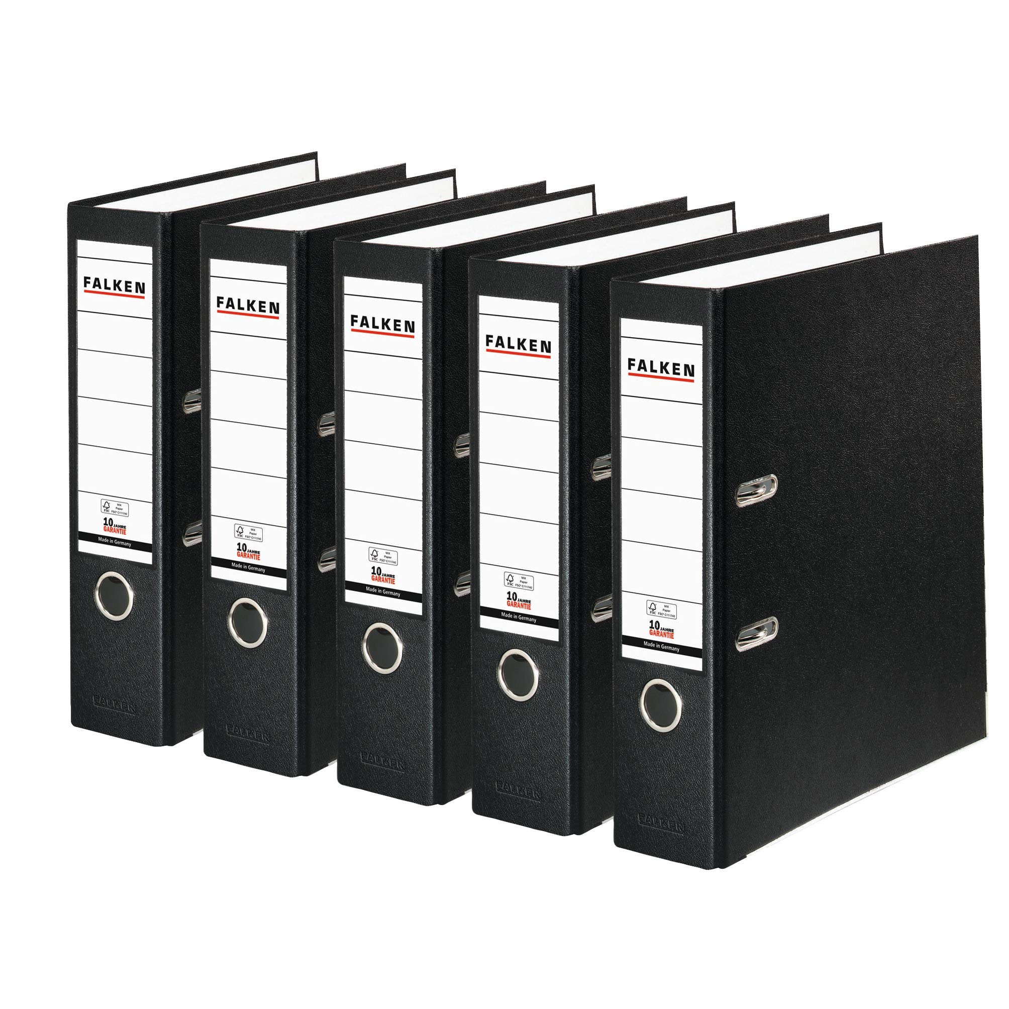 falken-pp-color-kunststoff-ordner-din-a4-8-cm-schwarz-5-st-ck image 1