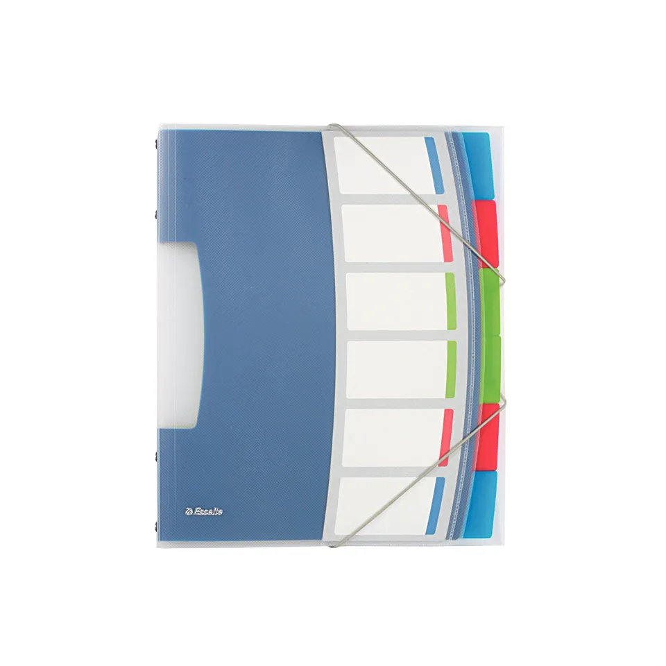 esselte-vivida-ordnungsmappe-a4-pp-6-f-cher-mehrfarbig-624029 image 1