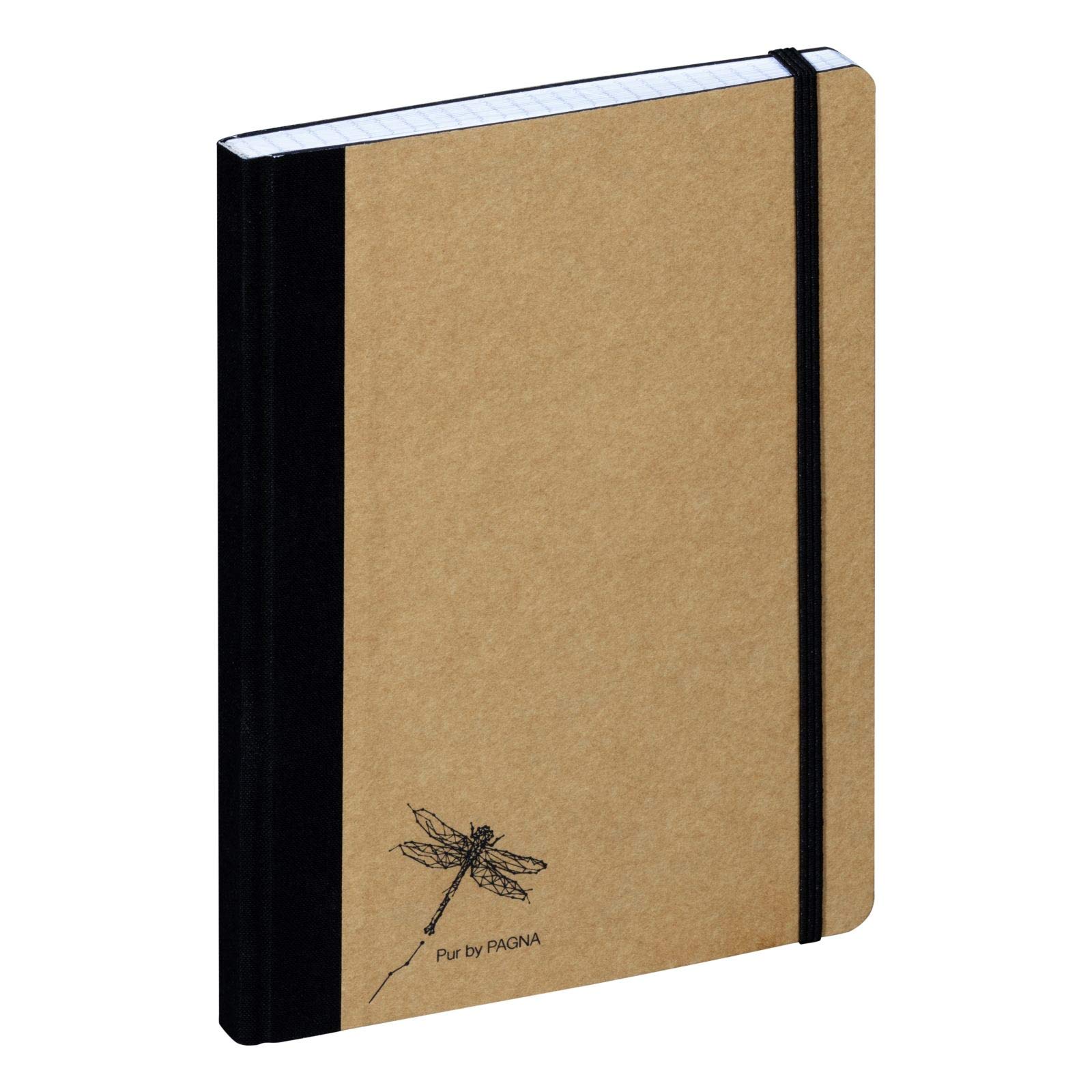 pagna-pur-notizbuch-a5-kariert-192-seiten-kraftpapier-natur image 1