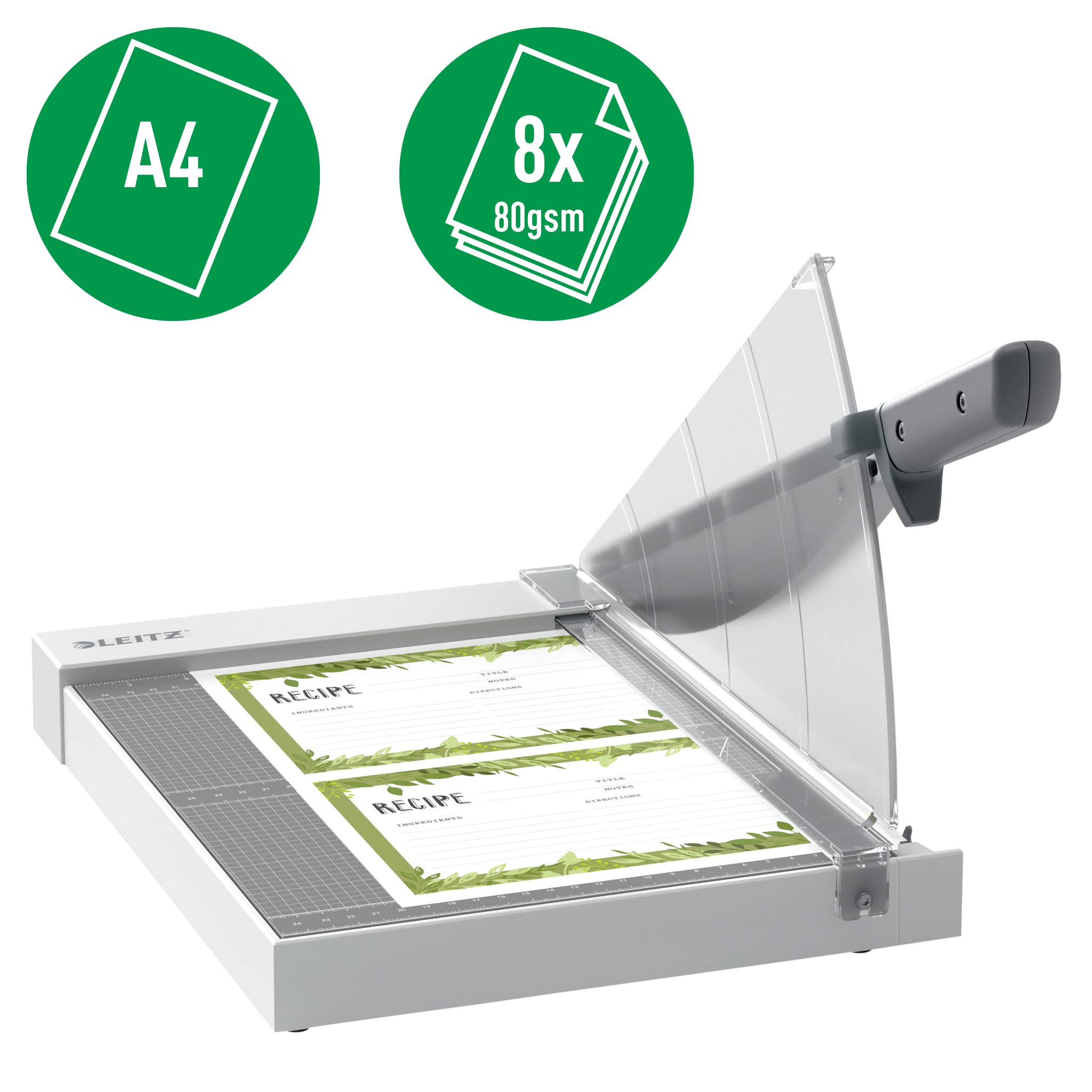 leitz-precision-home-hebelschneider-a4-bis-8-blatt-305-mm-stahlklinge image 2