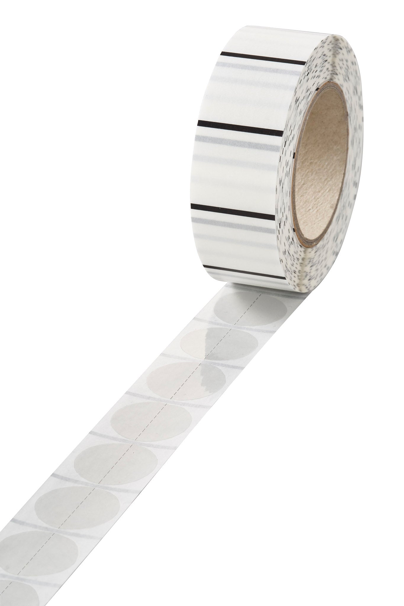 velocoll-verschlussmarke-25-mm-transparent-1000er-rolle-perforiert-stark-haftend image 1