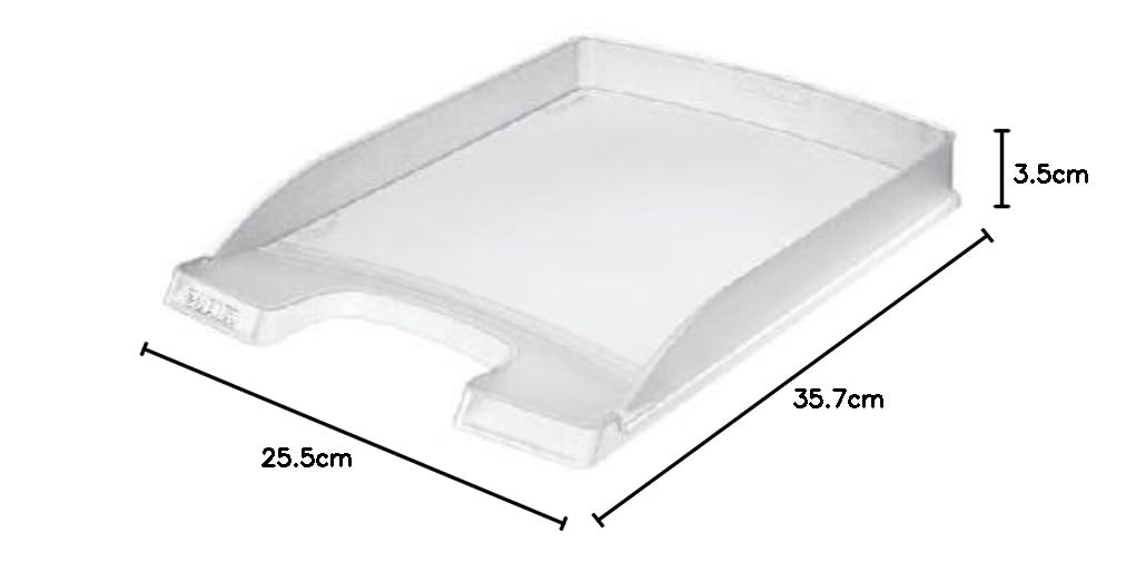 leitz-briefkorb-flach-a4-transparent-10er-pack-plus-serie-52370003 image 2