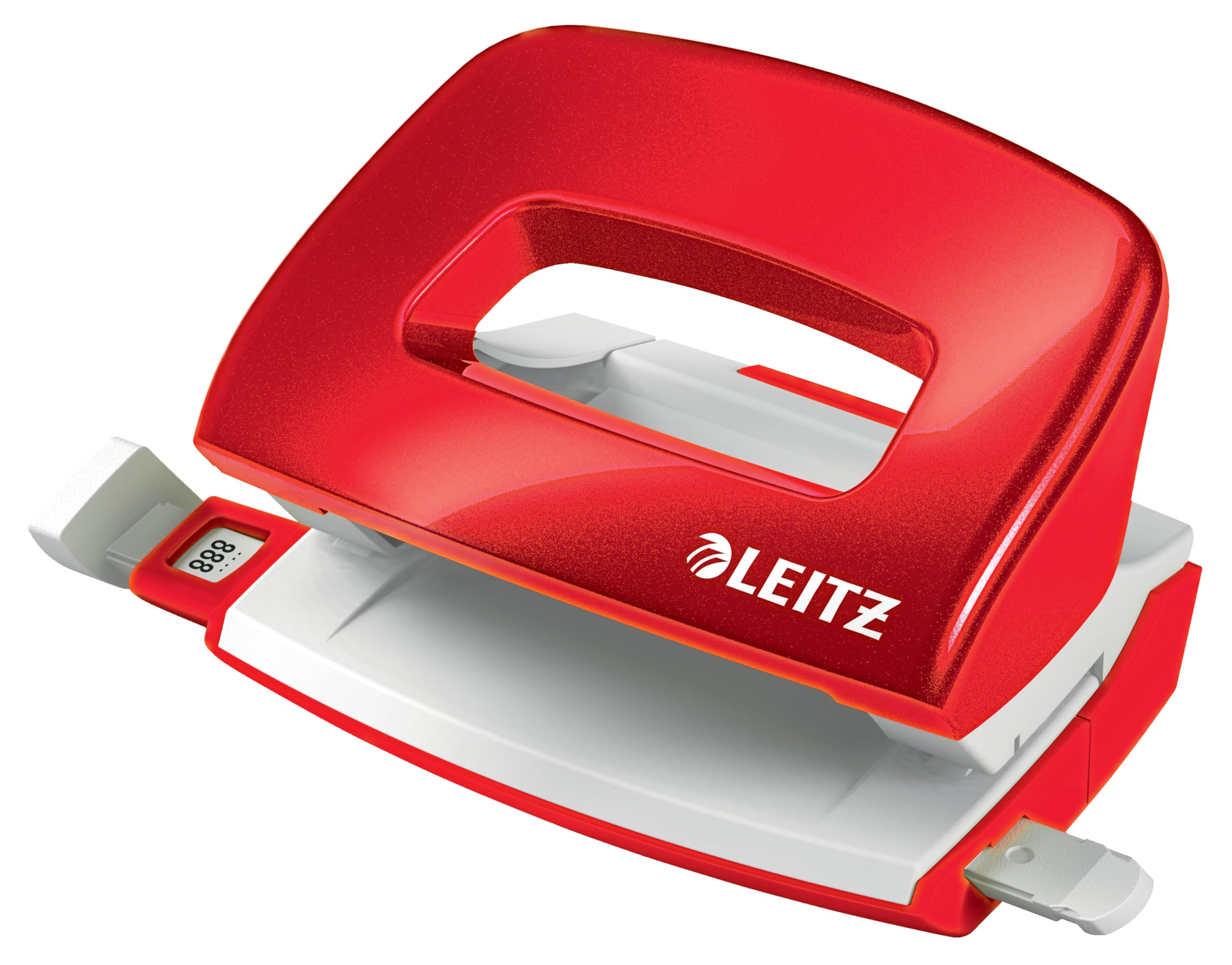 leitz-wow-mini-locher-metall-10-blatt-metallic-rot-50601026 image 1