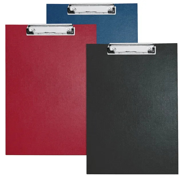 veloflex-schreibplatte-din-a4-hoch-rot-klemmbrett-mit-metallklemme image 1