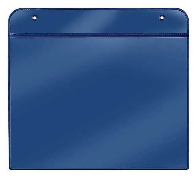 veloflex-magnettasche-din-a5-quer-pvc-mit-magnetstreifen-blau image 1
