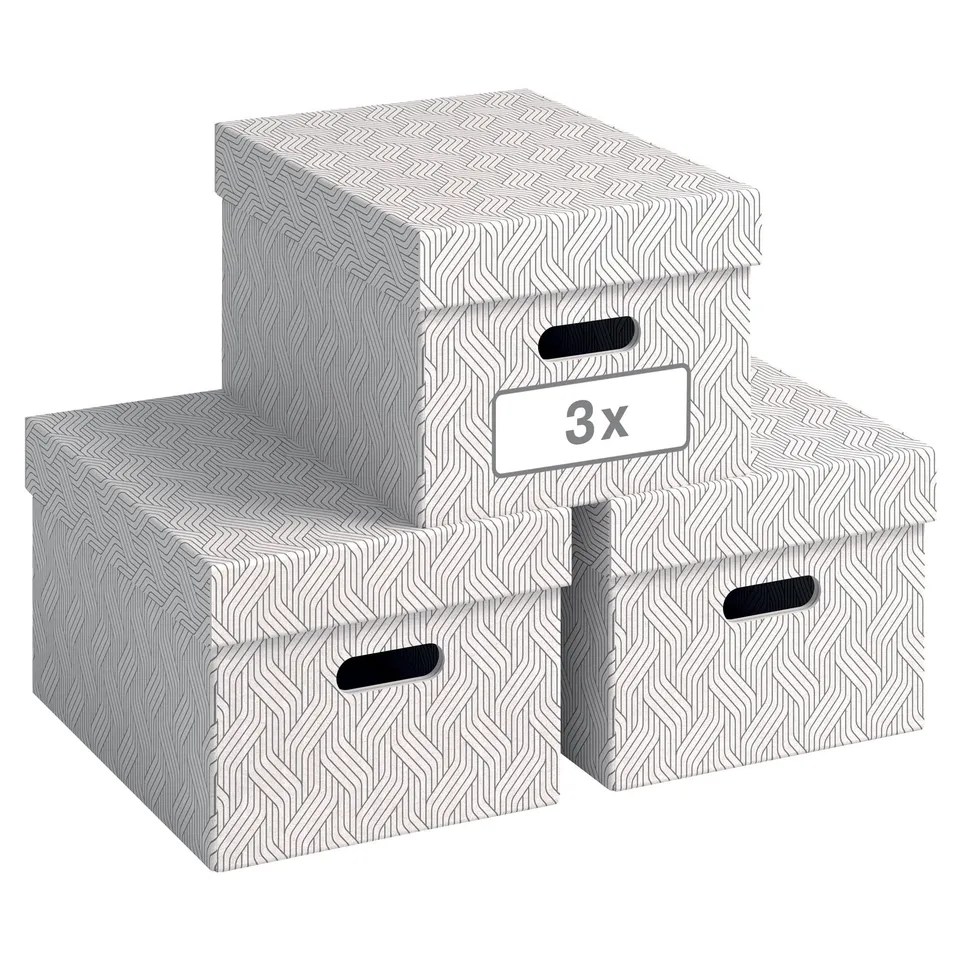 leitz-von-aufbewahrungsbox-mit-deckel-15-l-mittel-wei-3er-set image 1