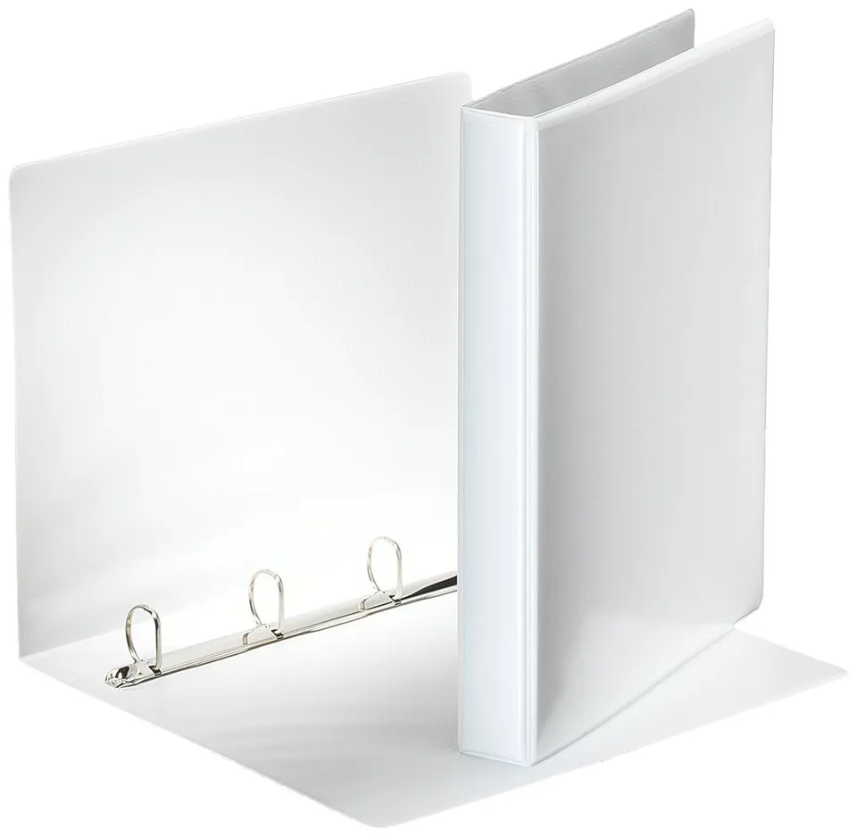 esselte-pr-sentations-ringbuch-a4-4-ringe-25-mm-vollplastik-wei-49702 image 1
