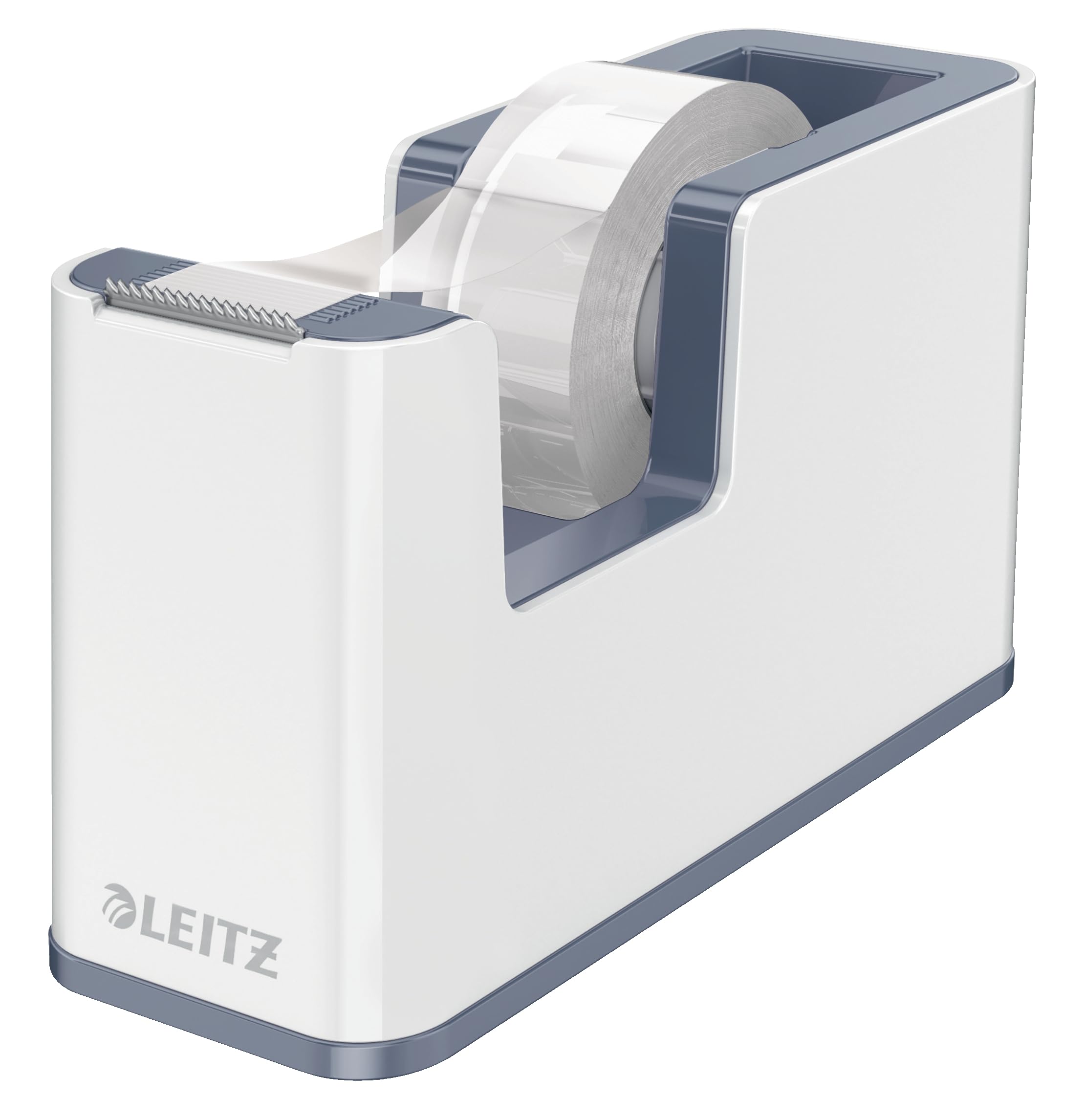 leitz-wow-klebeband-tischabroller-duo-colour-wei-grau-inkl-klebeband image 1