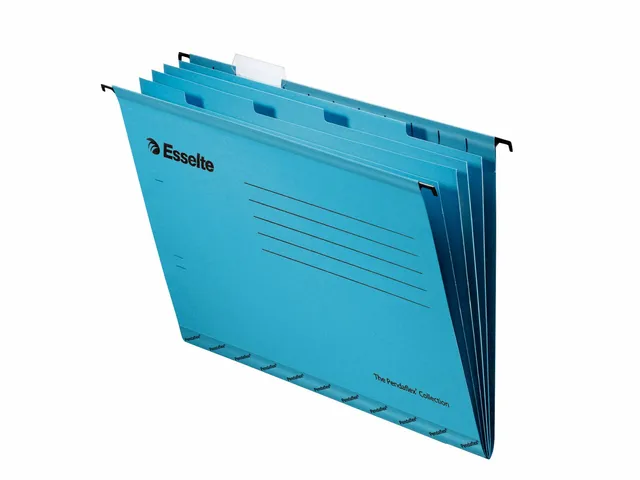 esselte-classic-pendaflex-h-ngemappen-a4-mit-4-fach-register-10-st-ck-blau image 1