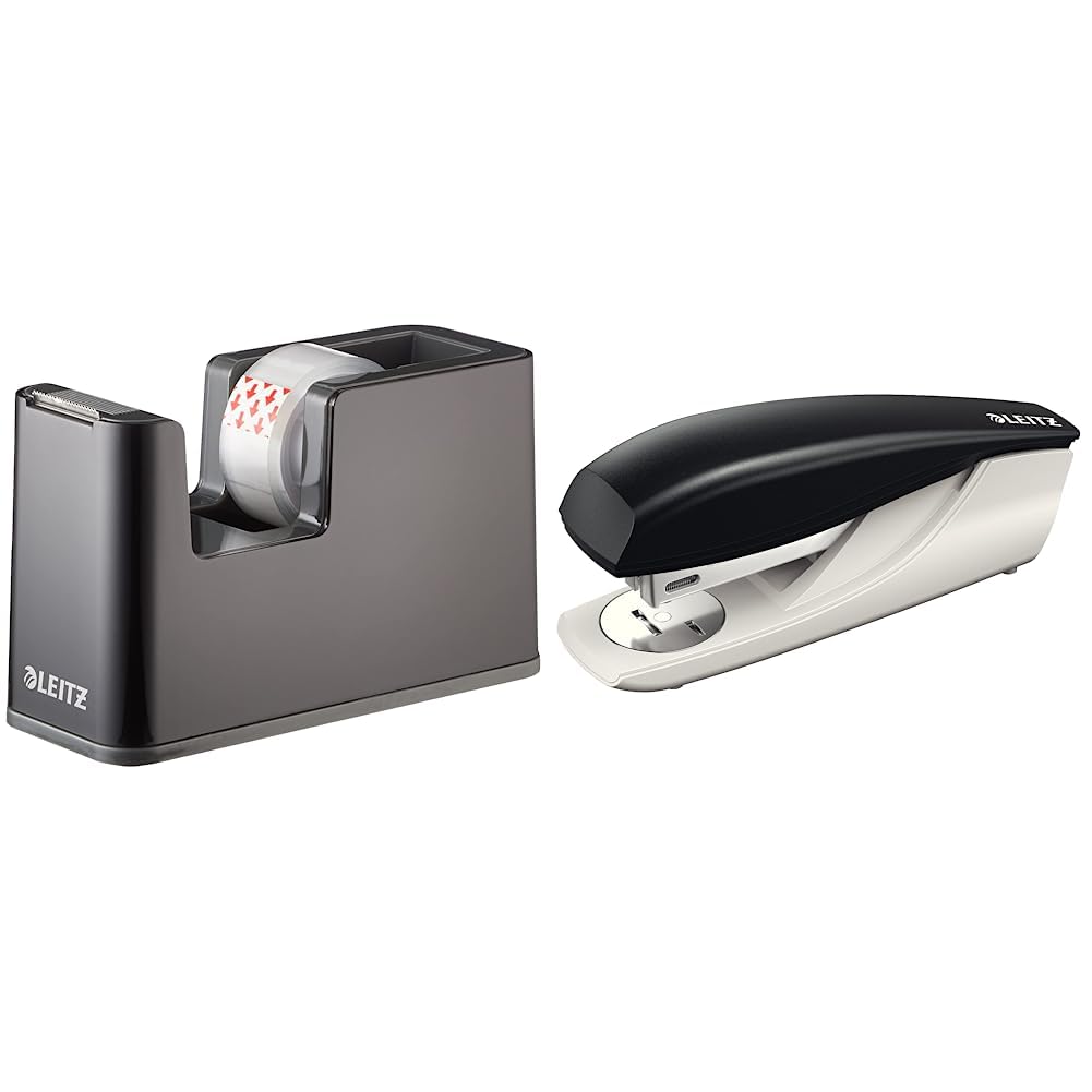 leitz-duo-colour-klebeband-tischabroller-inkl-klebeband-schwarz-anthrazit image 2