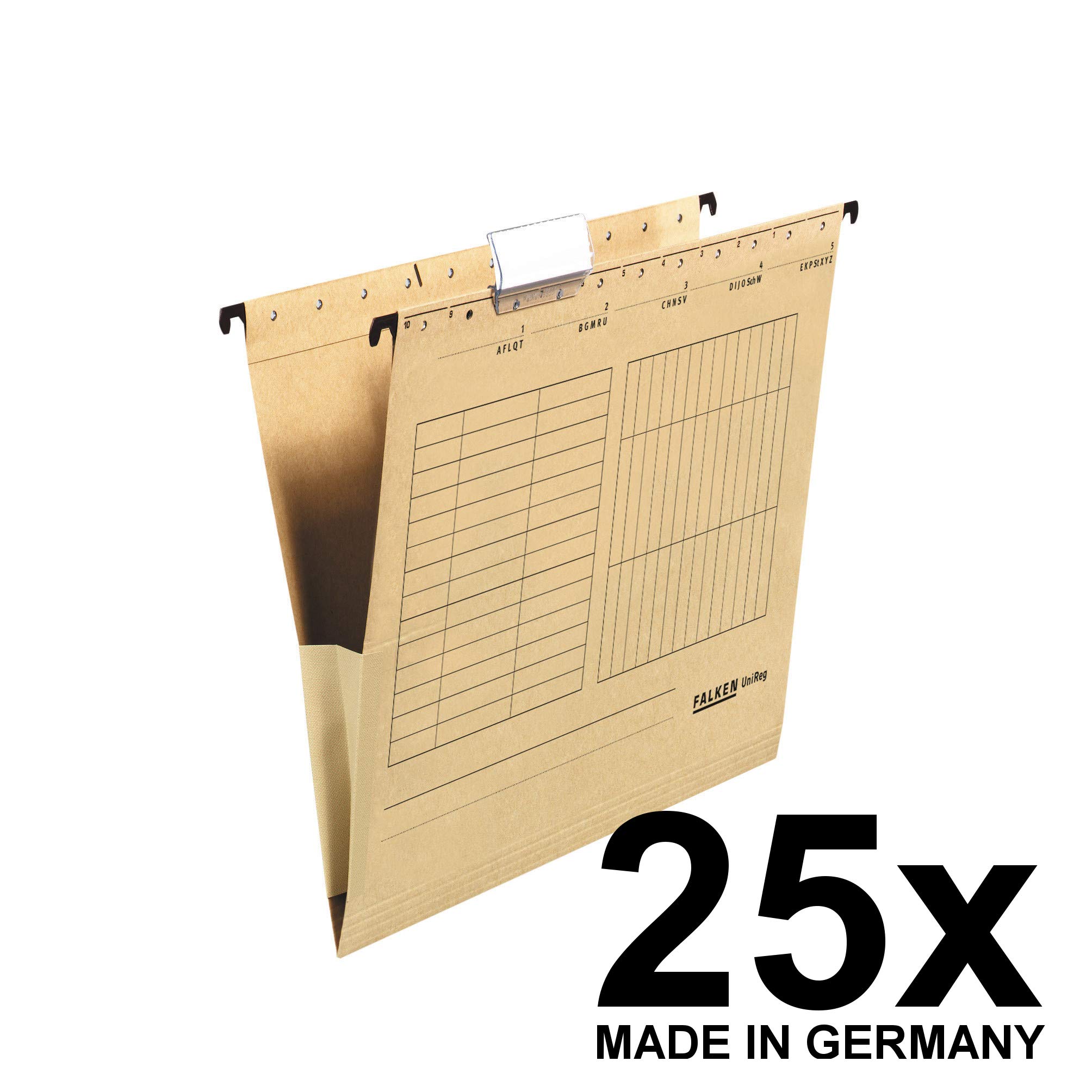 falken-25x-h-ngetasche-recycling-din-a4-mit-leinenfr-schen-braun image 2