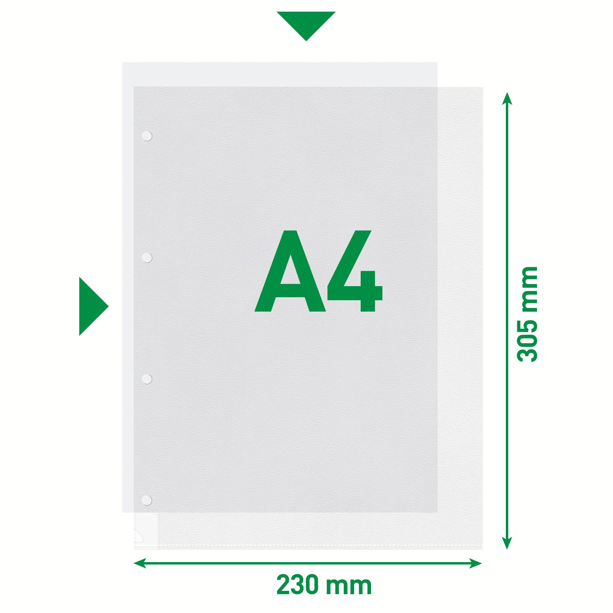 leitz-4784-prospekth-llen-a4-genarbt-0-13-mm-oberteil-mitgelocht image 5
