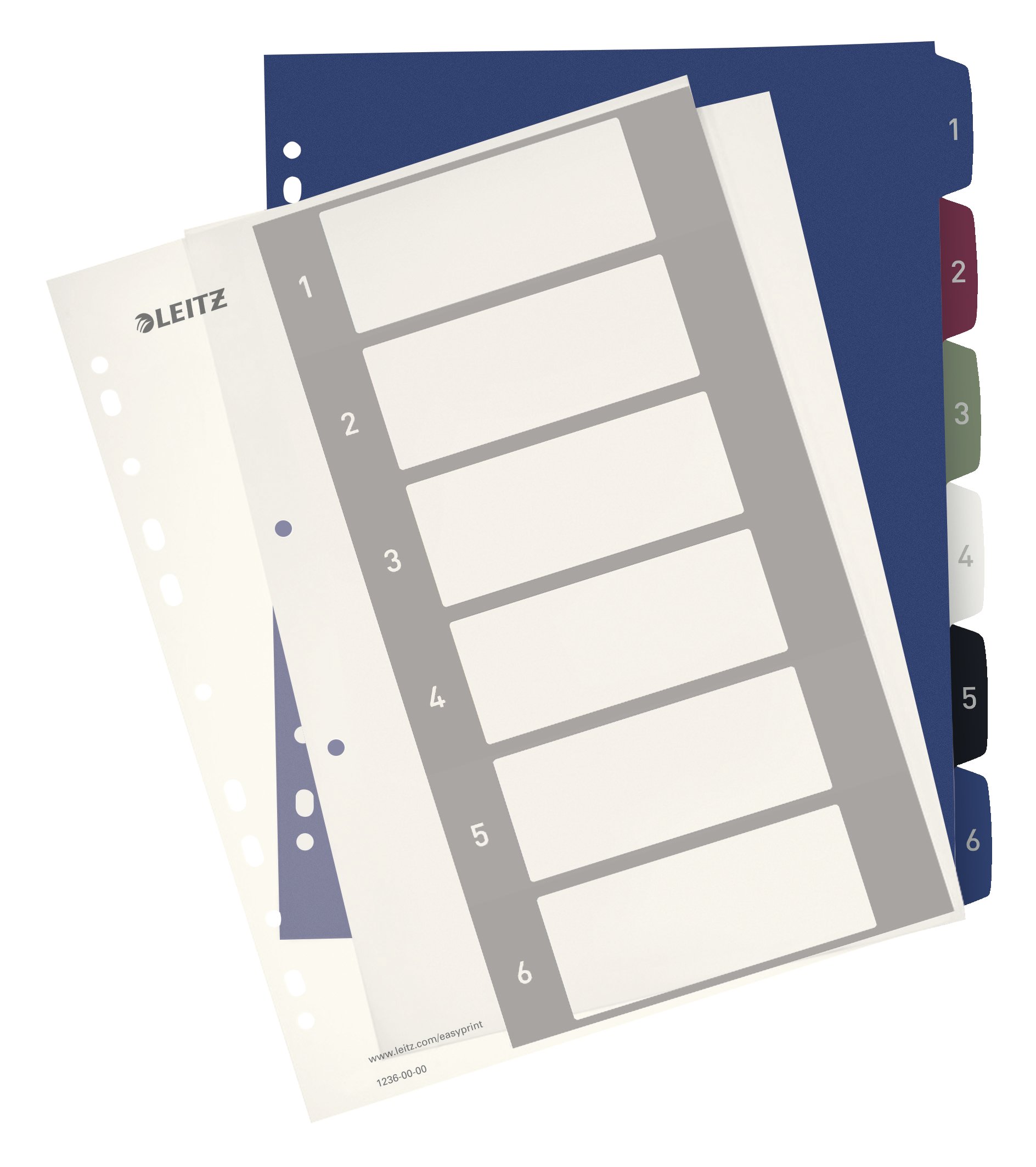 leitz-wow-register-a4-1-6-berbreite-polypropylen-12360000 image 1