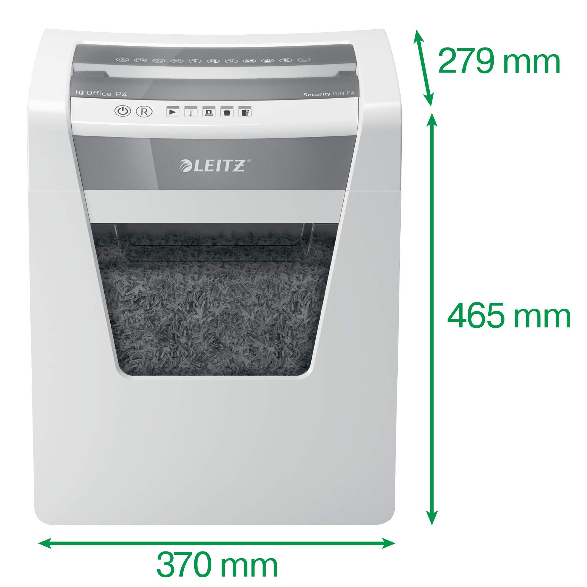 leitz-iq-office-p4-aktenvernichter-kreuzschnitt-15-blatt-23-liter-wei image 3