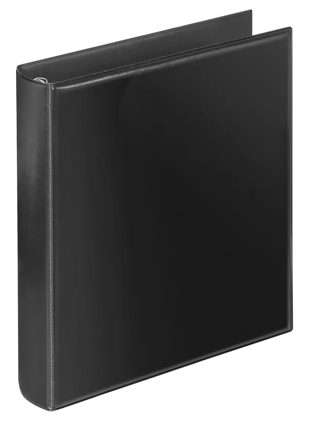 veloflex-prospektalbum-din-a5-ledergenarbte-folie-4-rund-ring-mechanik-30-mm-sch image 1