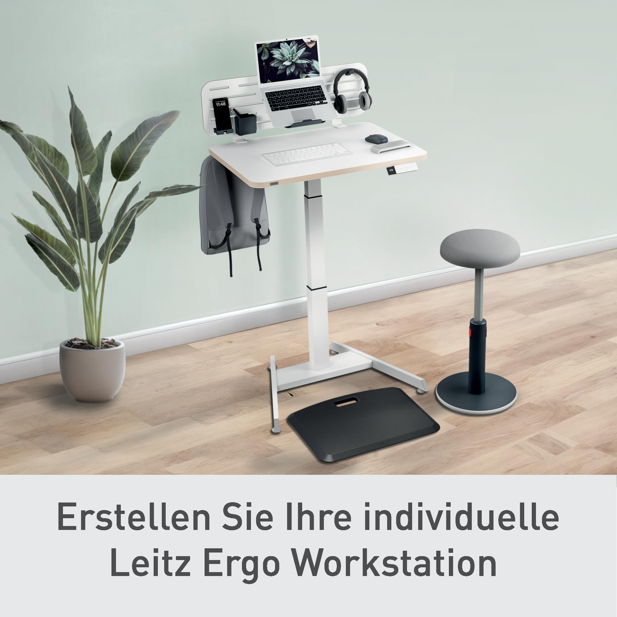 leitz-ergo-pegboard-schreibtisch-organizer-80-x-25-cm-mit-laptop-halterung-wei image 6
