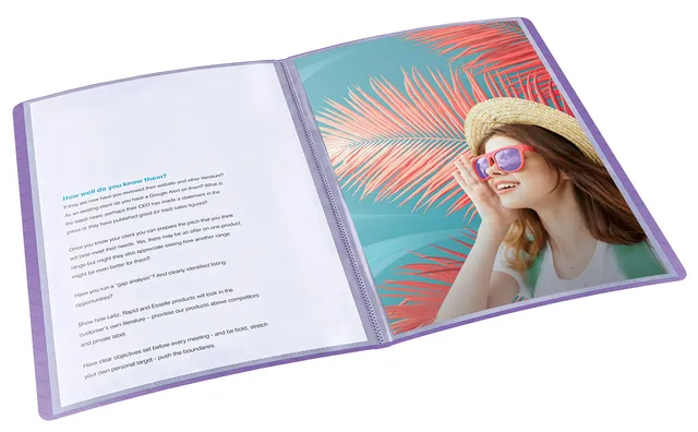 esselte-colour-breeze-a4-sichtbuch-40-h-llen-lavendel image 1