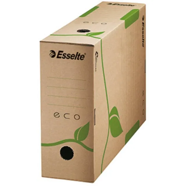 esselte-eco-archiv-schachtel-a4-100-mm-naturbraun-recycling-623917 image 1
