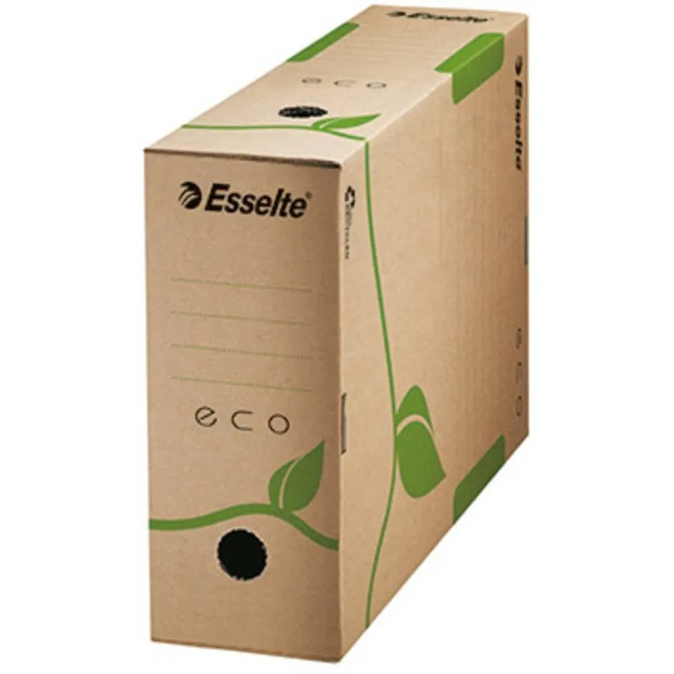 esselte-eco-archiv-schachtel-a4-100-mm-naturbraun-recycling-623917 image 1