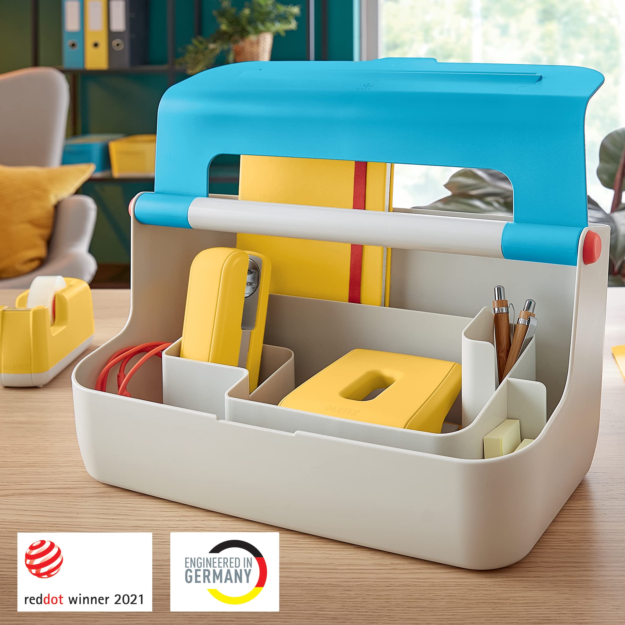 leitz-cosy-mobile-aufbewahrungsbox-hot-desking-mit-griff-sanftes-blau-61250061 image 3
