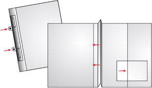 veloflex-veloform-doppelfalz-angebotshefter-din-a4-pvc-mit-abheftvorrichtung-gla image 2