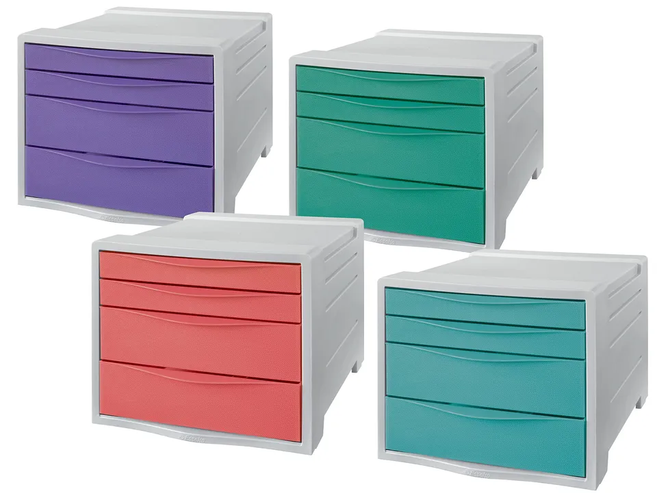 esselte-colour-breeze-schubladenset-4-teilig-281x244x365-mm-mehrfarbig-626286 image 1