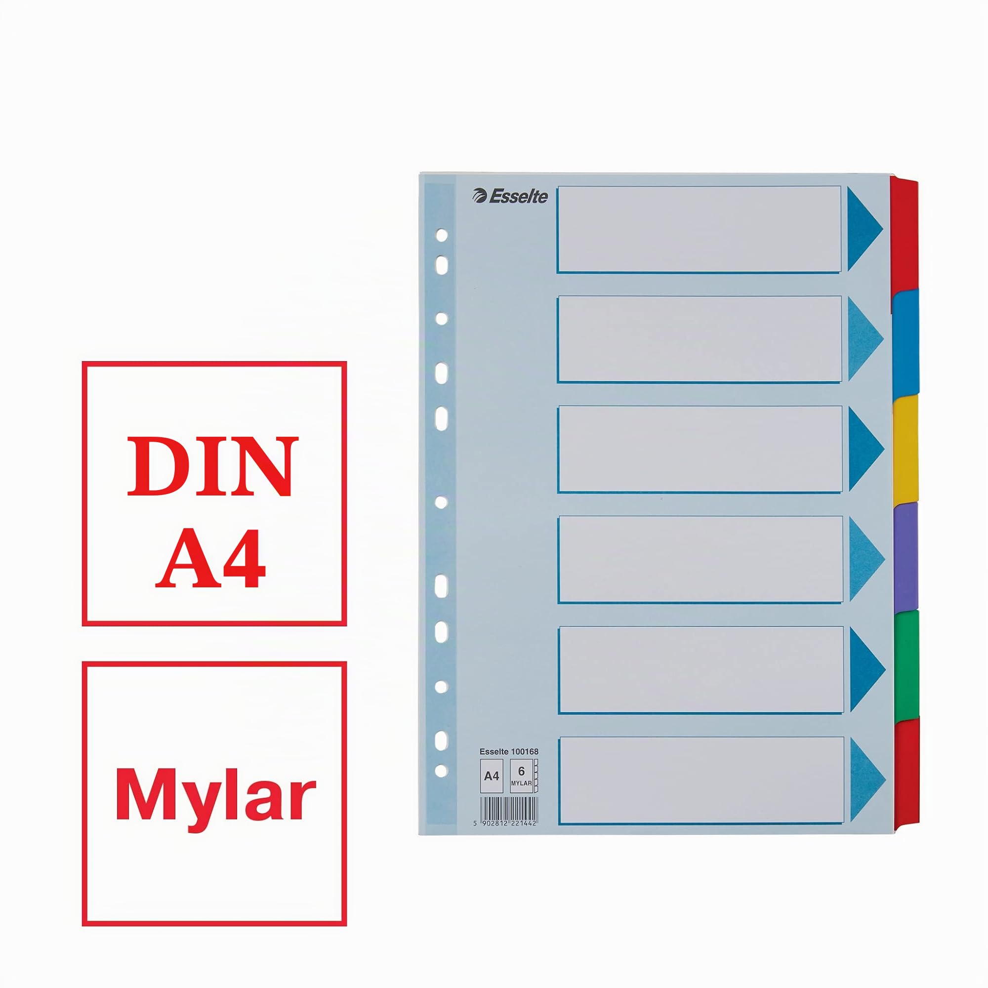 esselte-standard-register-a4-6-teilig-mehrfarbig-recyclingkarton image 2