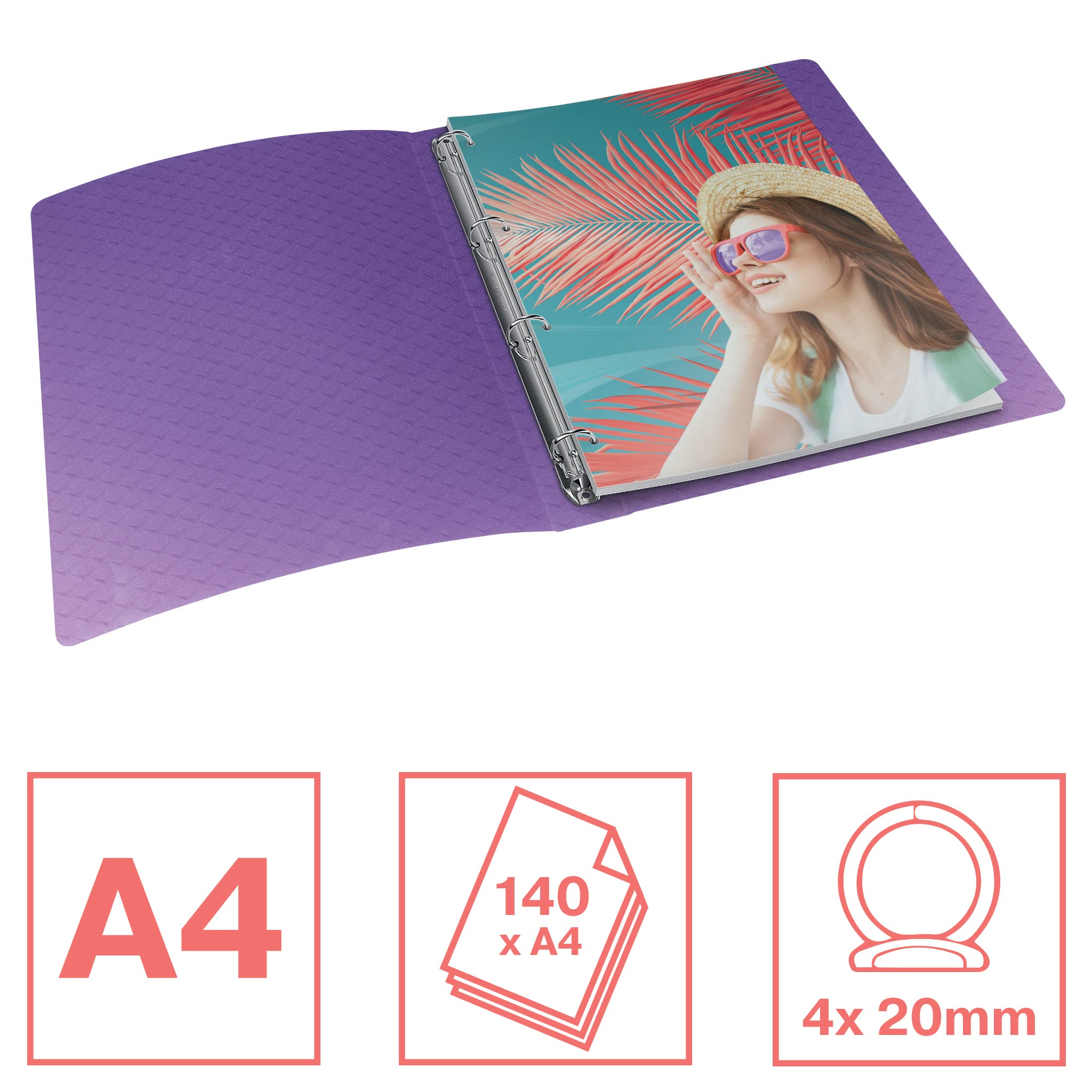 esselte-colour-breeze-ringordner-a4-25-mm-lavendel-4-ring-628438 image 2