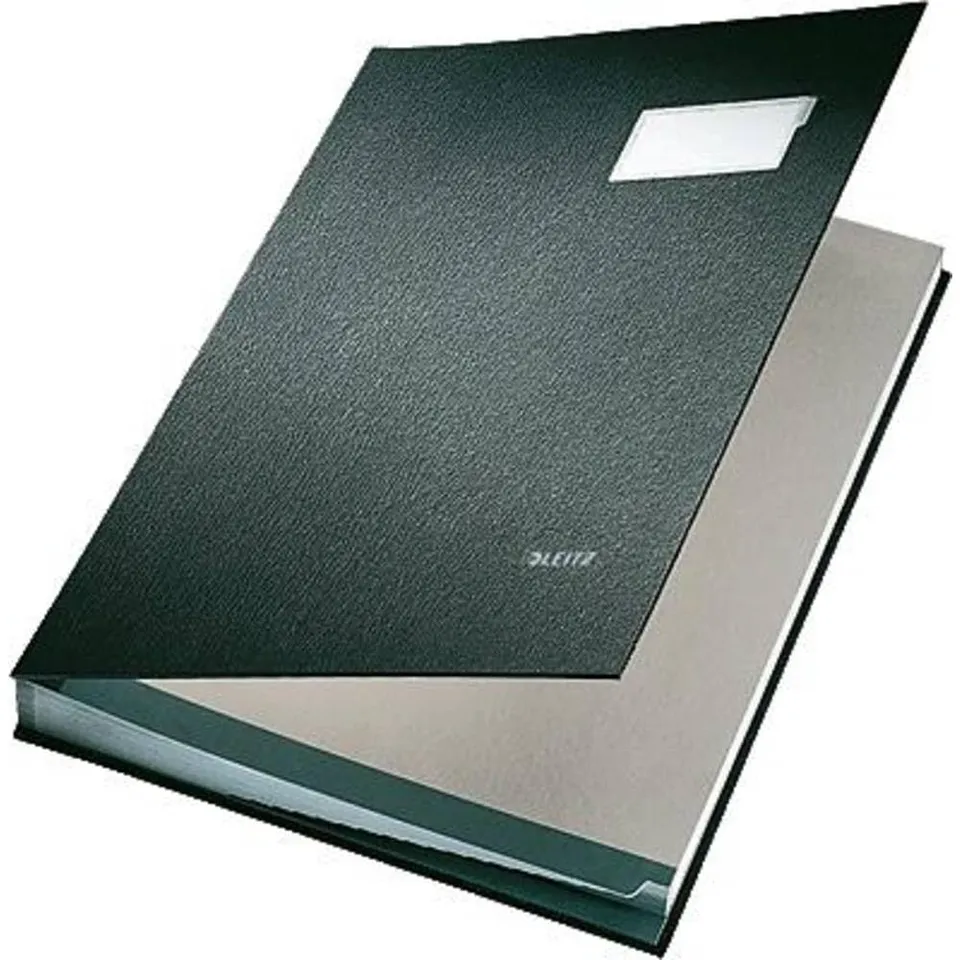 leitz-unterschriftsmappe-a4-20-f-cher-schwarz image 1