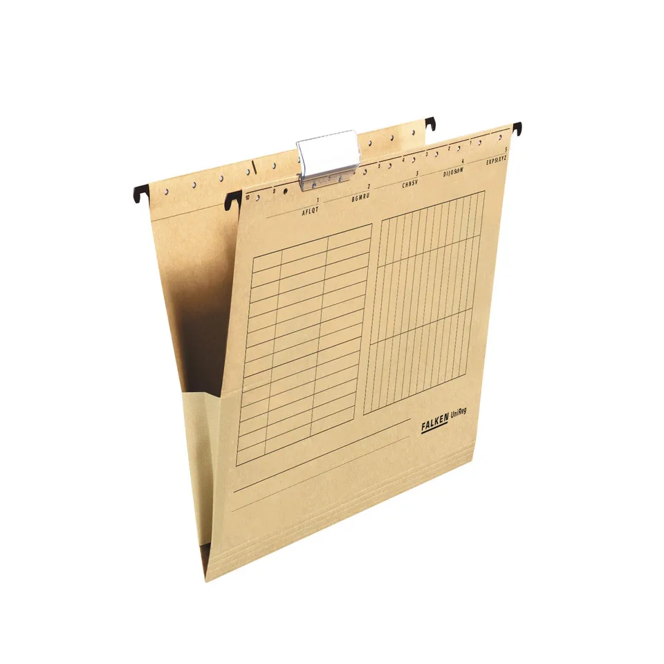 falken-25x-h-ngetasche-recycling-din-a4-mit-leinenfr-schen-braun image 1
