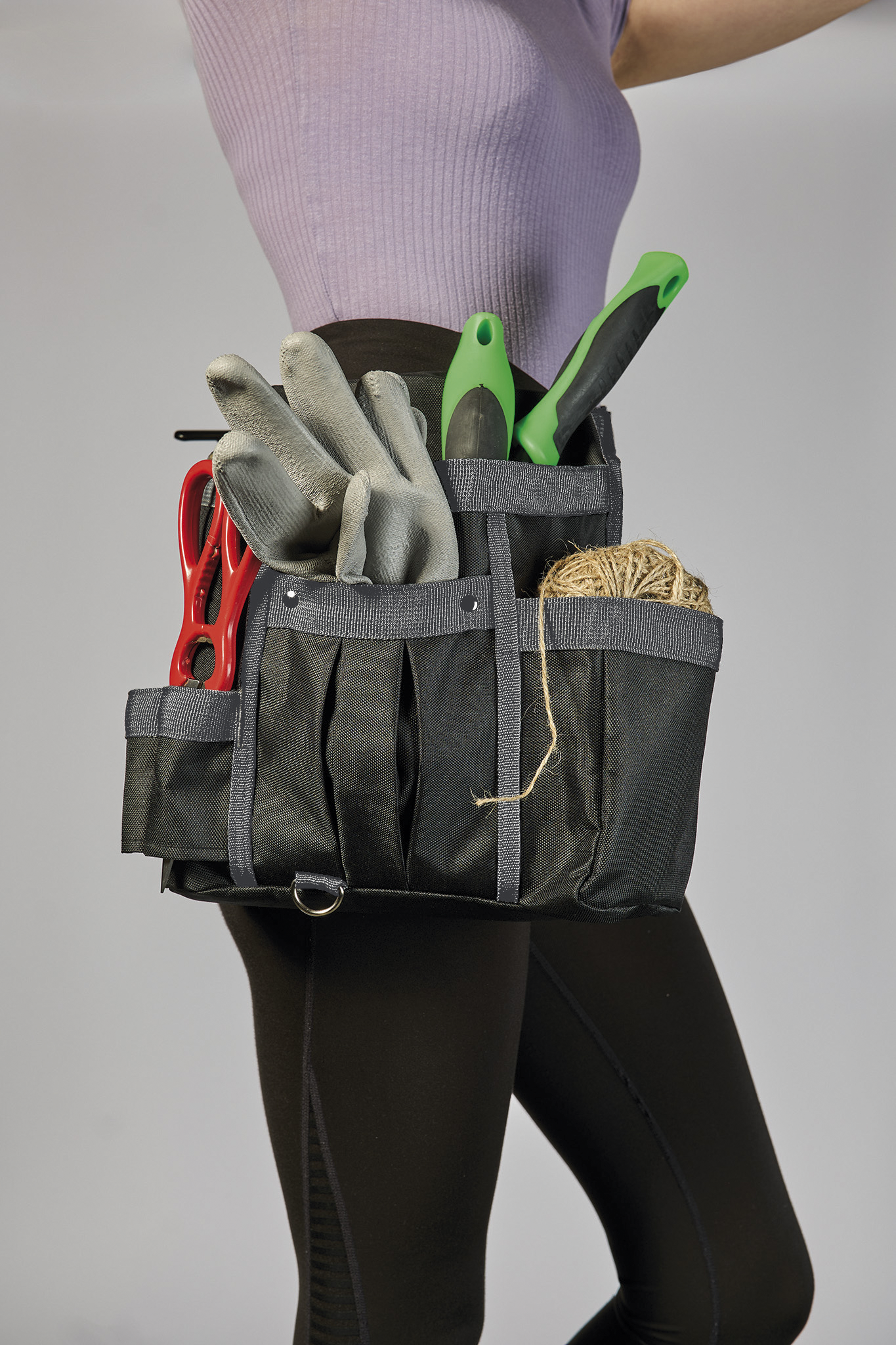 veloflex-tool-bag-l-werkzeugtasche-textil-schwarz-grau image 7