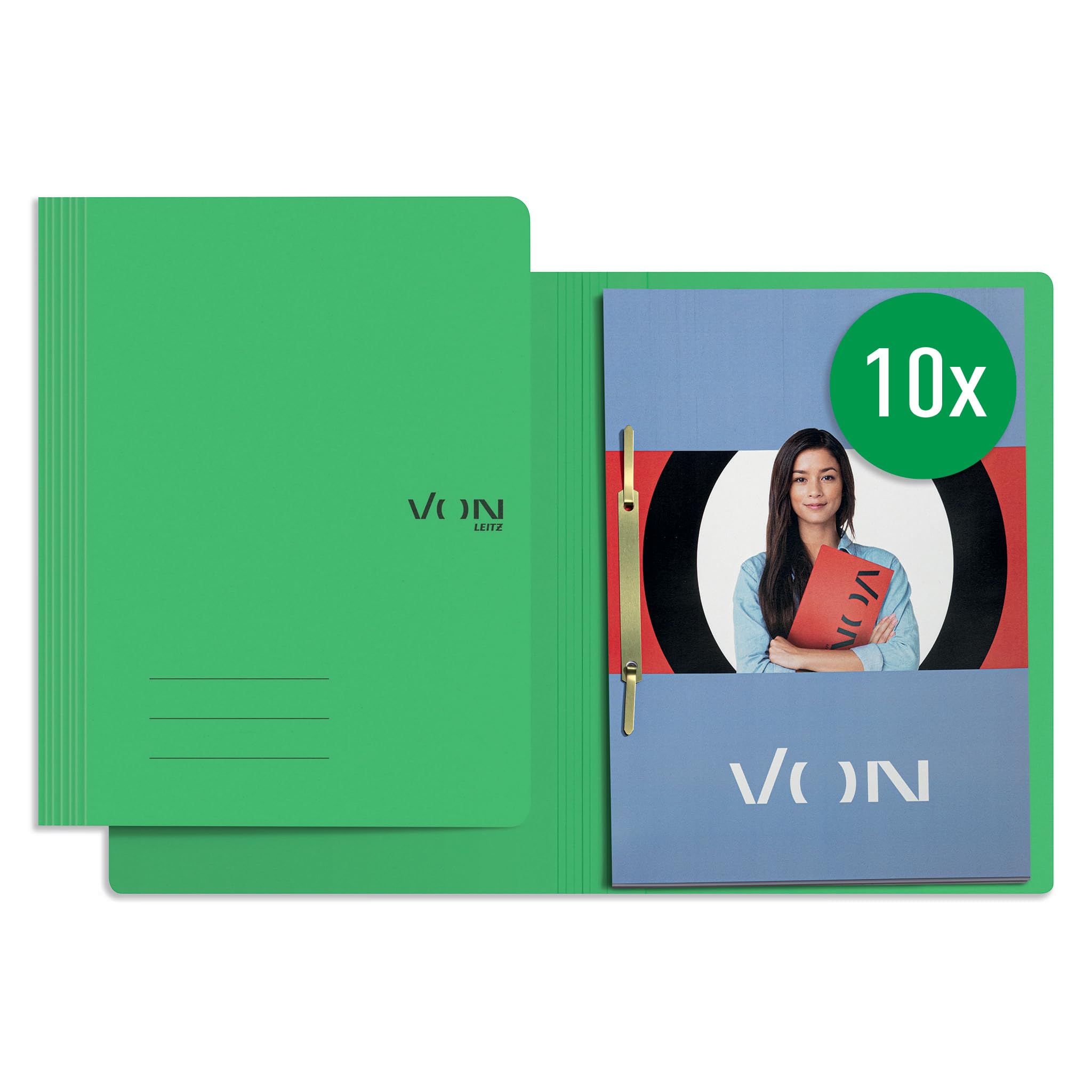 von-leitz-schnellhefter-a4-10er-pack-blau-recycling-30160035 image 8