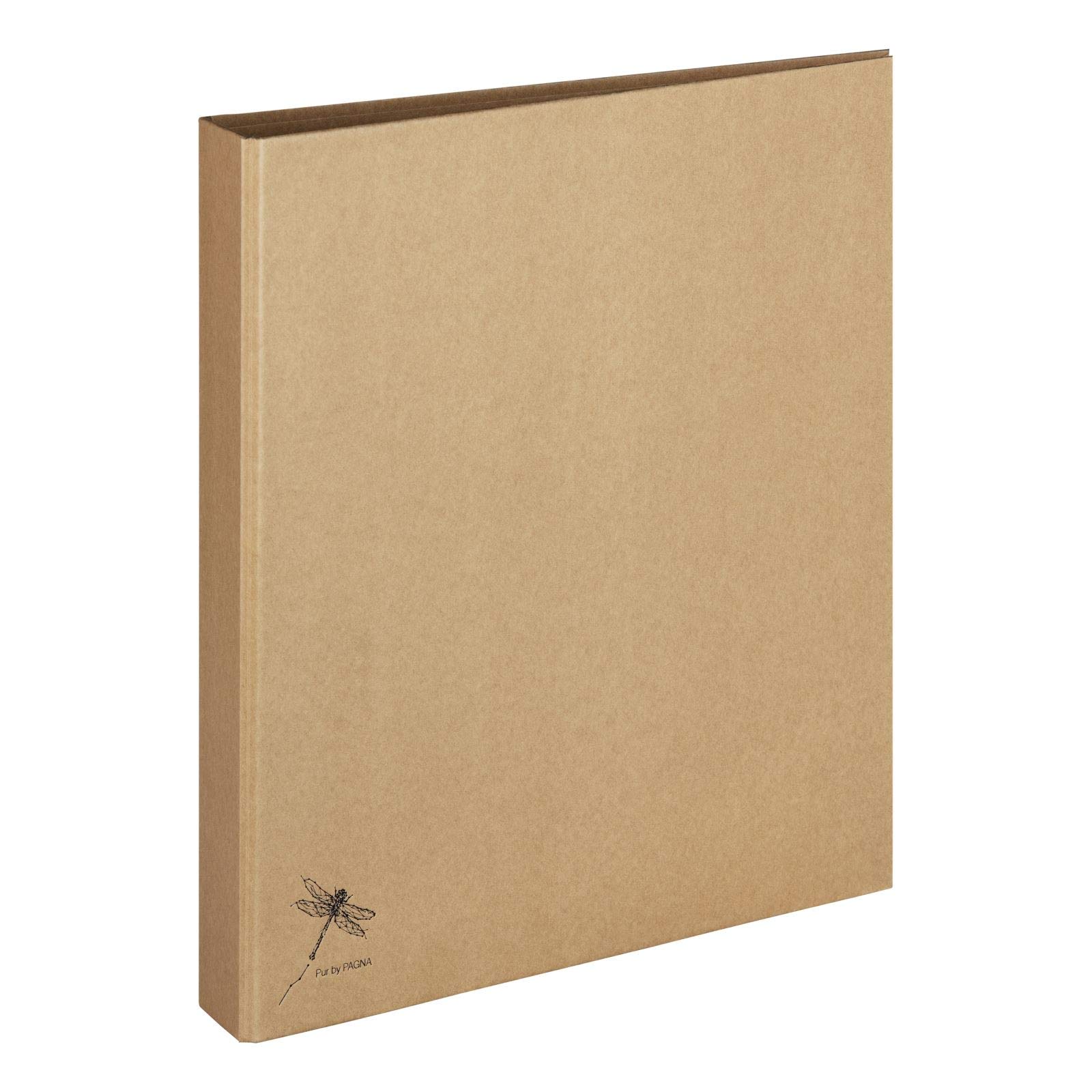 pagna-pur-ringbuch-a4-2-ring-kraftpapier-natur-13-mm-mechanik image 1