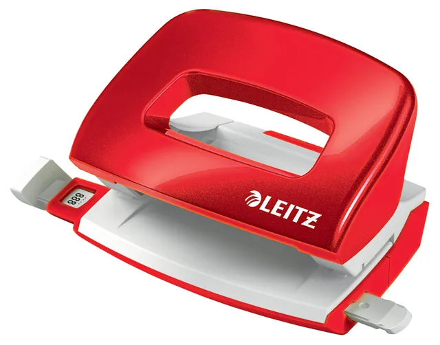 leitz-wow-mini-locher-metall-10-blatt-metallic-rot-50601026 image 1