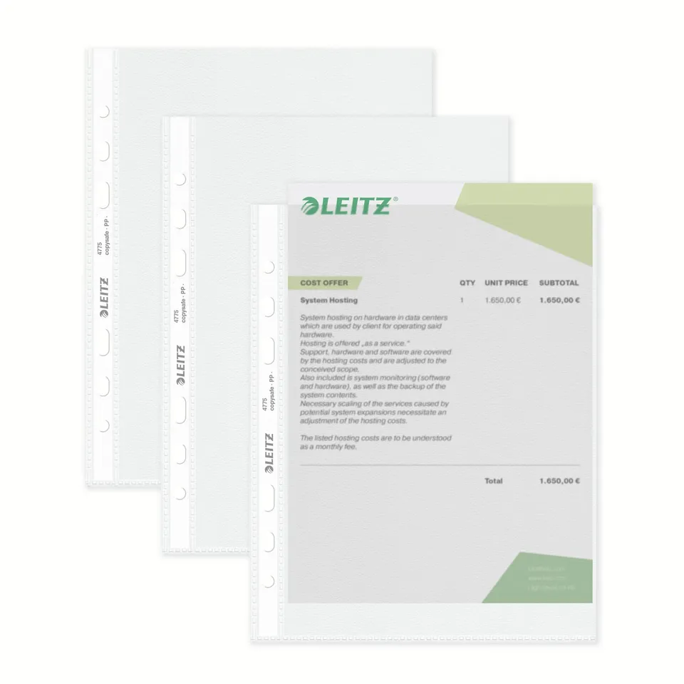 leitz-standard-prospekth-llen-a5-glasklar-gl-nzend-15-st-ck image 1