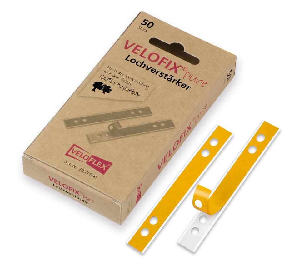 velofix-pure-lochverst-rker-105-x-15-mm-selbstklebend-wei-50er-pack image 1