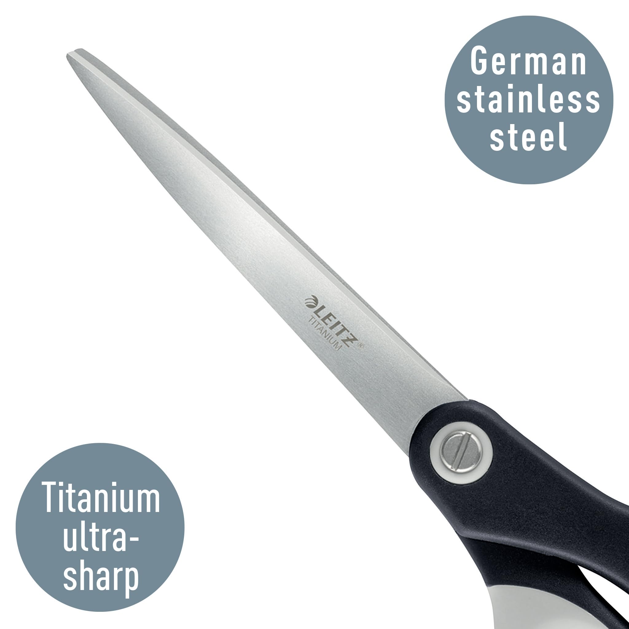 leitz-titan-schere-20-5-cm-schwarz-rostfreier-stahl-softgrip image 2