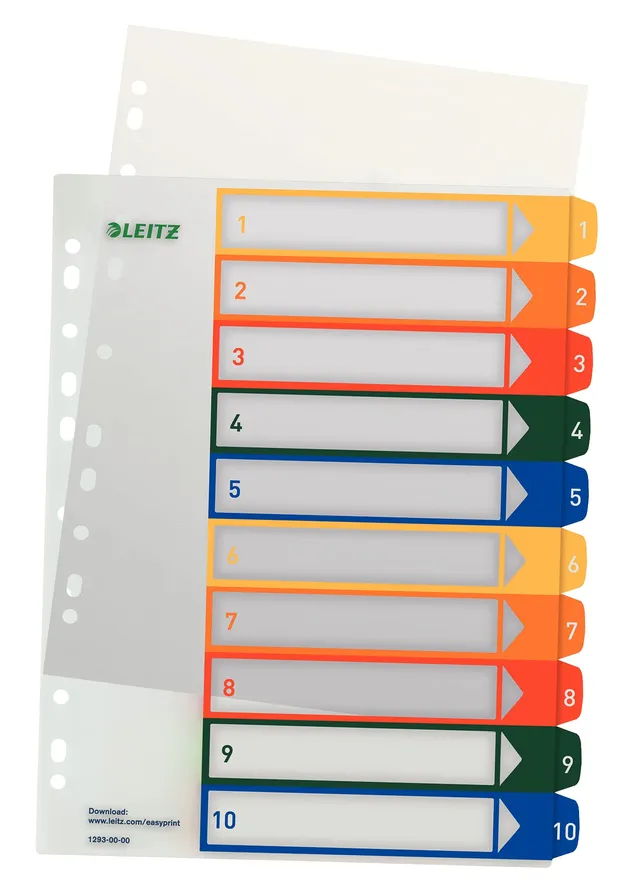 leitz-register-a4-1-10-mit-10-trennbl-ttern-berbreite-polypropylen image 1