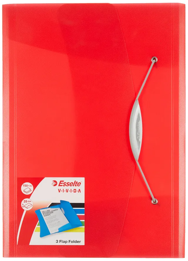 esselte-vivida-dokumentenmappe-din-a4-pp-rot-624042 image 1
