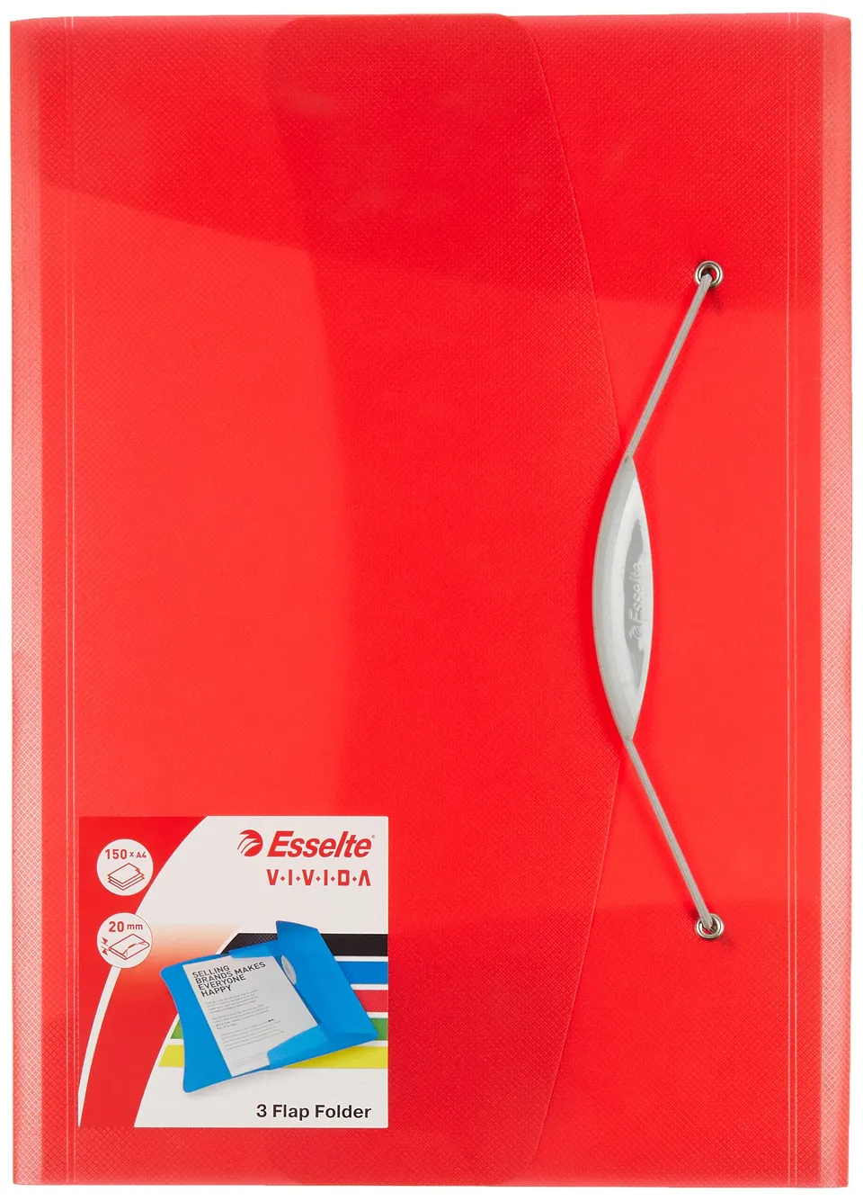 esselte-vivida-dokumentenmappe-din-a4-pp-rot-624042 image 1