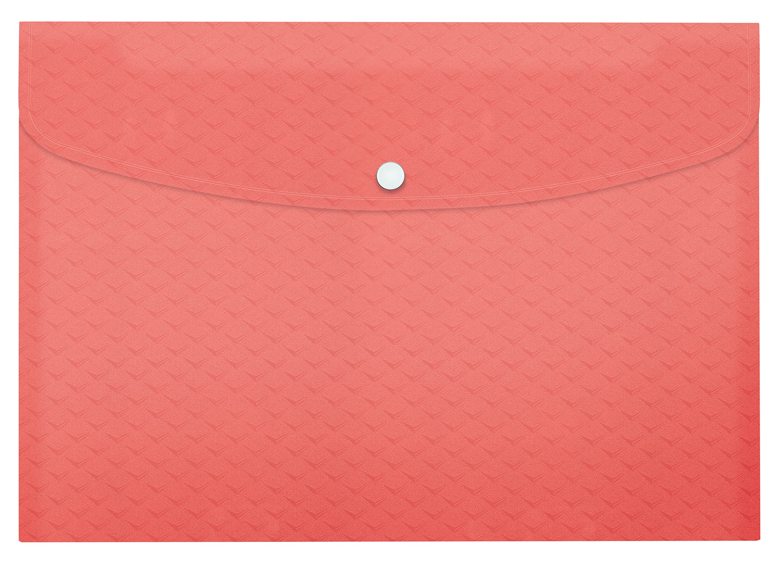 esselte-colour-breeze-a4-dokumententasche-mit-druckknopf-3er-set-koralle image 1