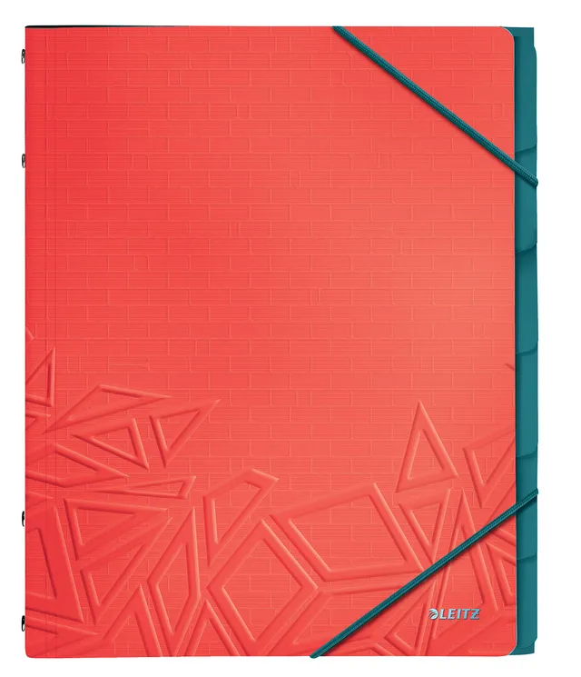 leitz-urban-chic-ordnungsmappe-a4-rot-6-f-cher image 1