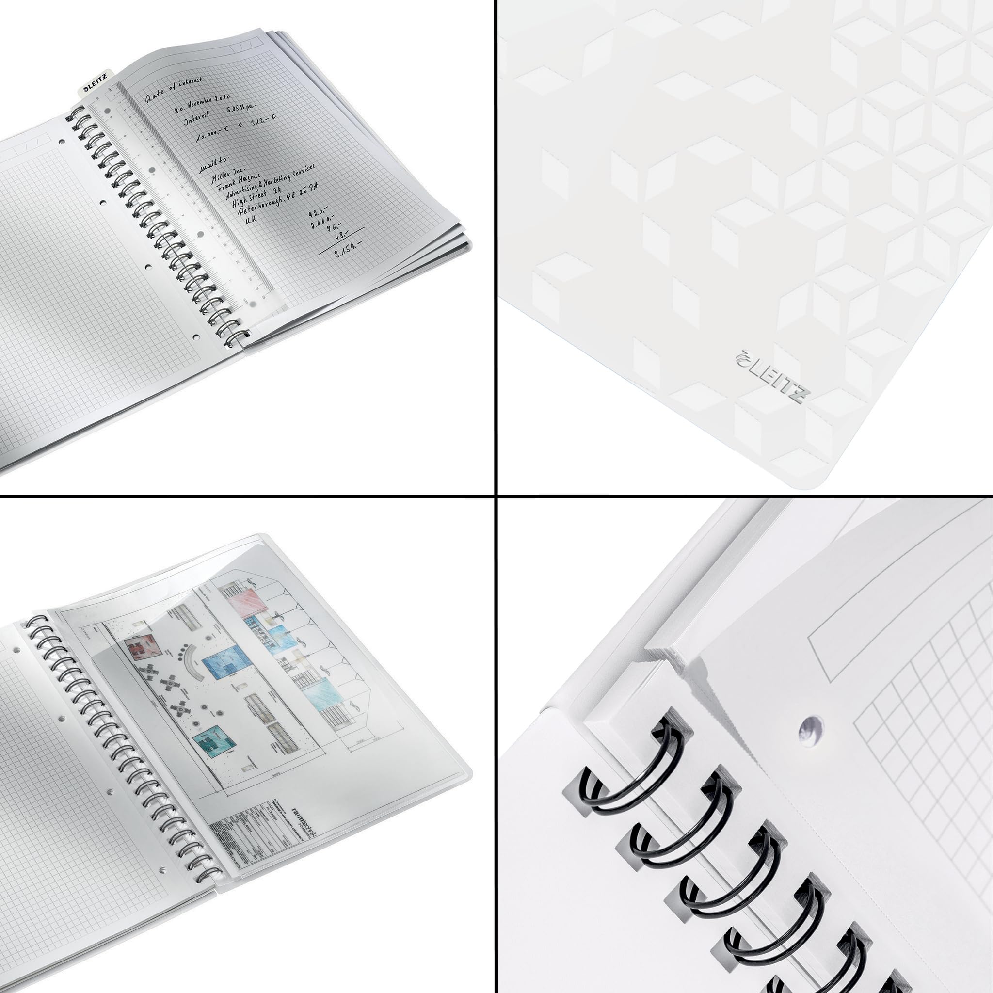 leitz-wow-collegeblock-a4-kariert-wei-46380001 image 3