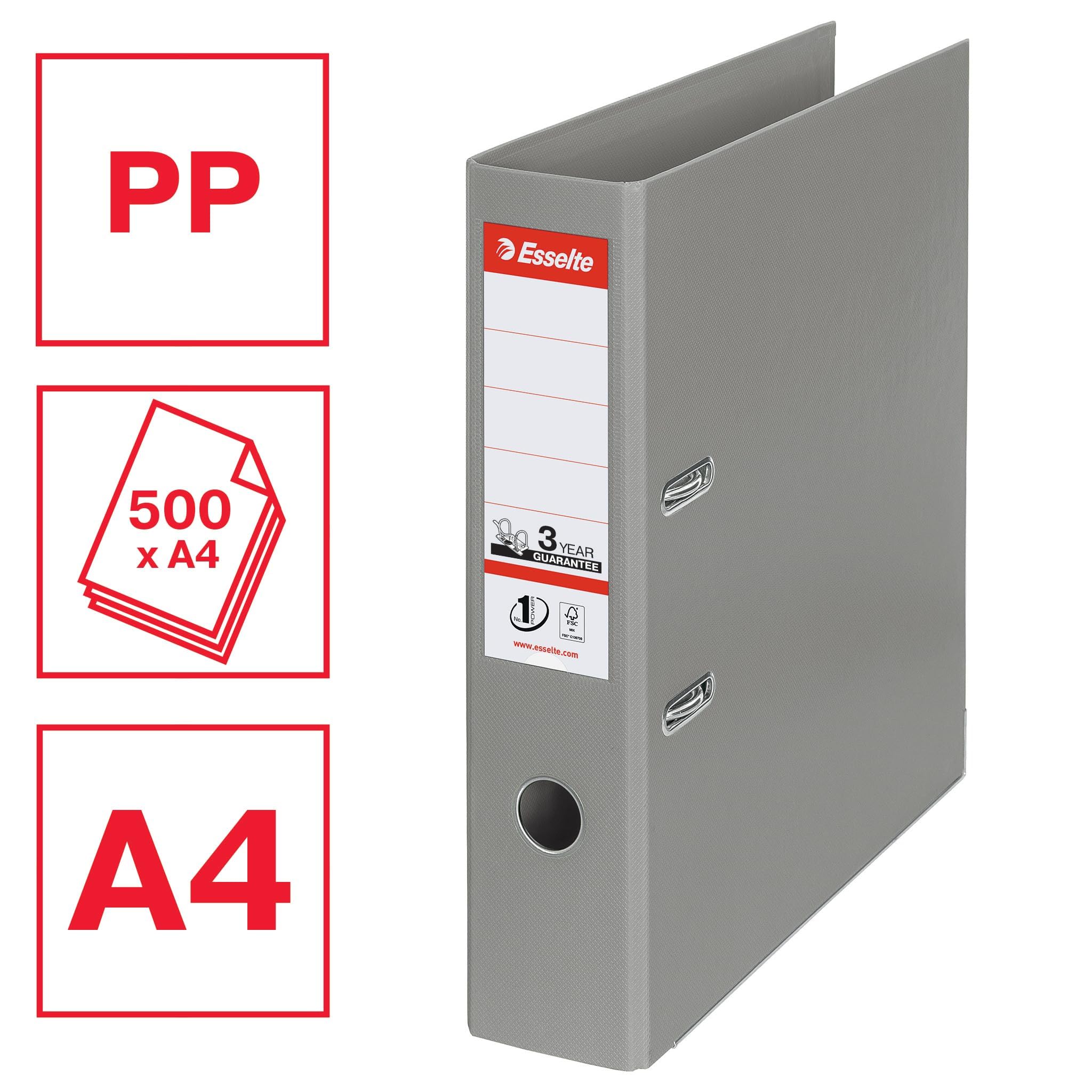 esselte-no-1-ordner-a4-811380-grau-75-mm-kunststoff-f-r-500-blatt image 3