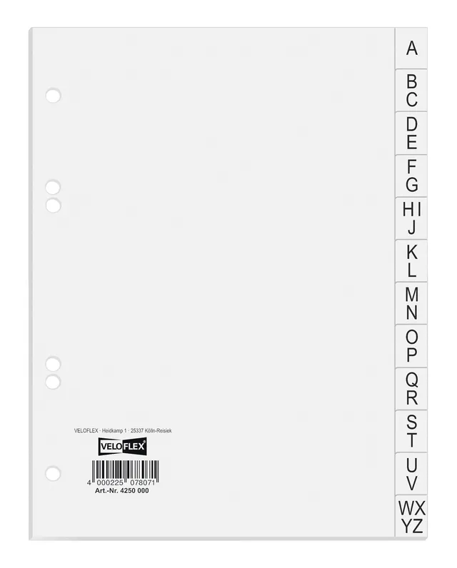veloflex-register-12-teilig-din-a5-a-z-wei image 1