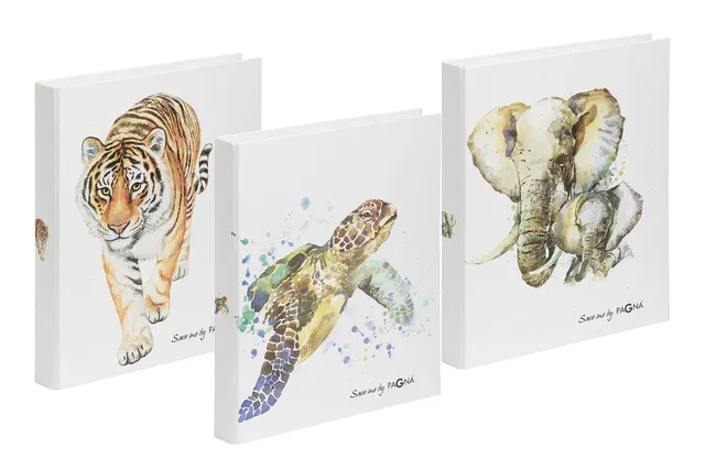 pagna-save-me-no-3-ringbuch-a4-9er-pack-sortiert-tiger-schildkr-te-elefant image 1