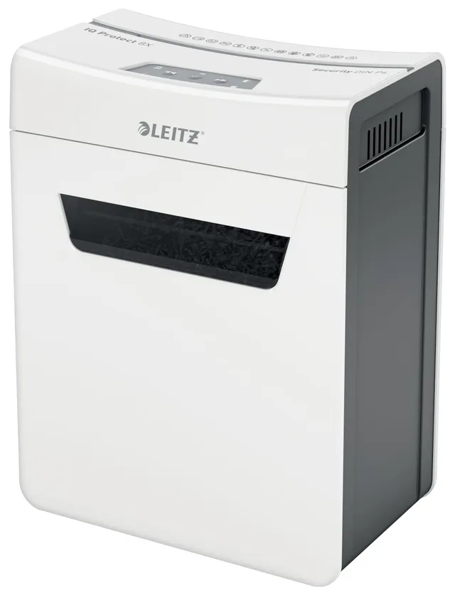 leitz-iq-protect-premium-8x-aktenvernichter-p4-partikelschnitt-wei image 1