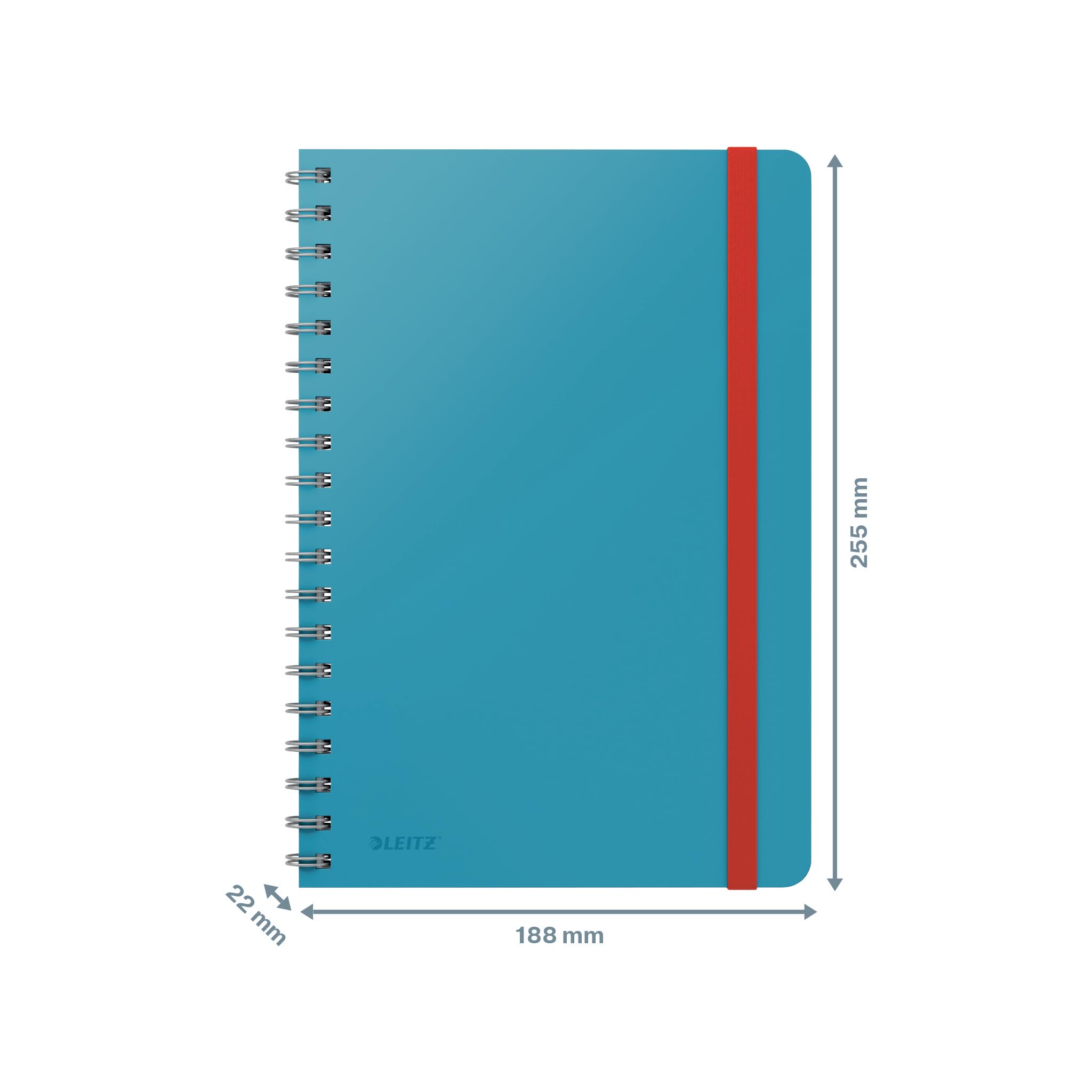 leitz-cosy-collegeblock-b5-kariert-hardcover-sanftes-blau-80-blatt image 5